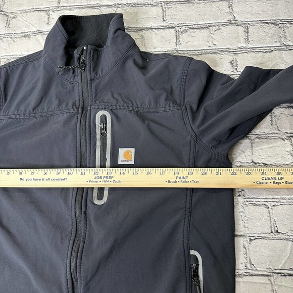 Carhartt Denwood Jacket Fleece Lined Soft Shell 101739 001 Black Size Medium - Picture 5 of 8